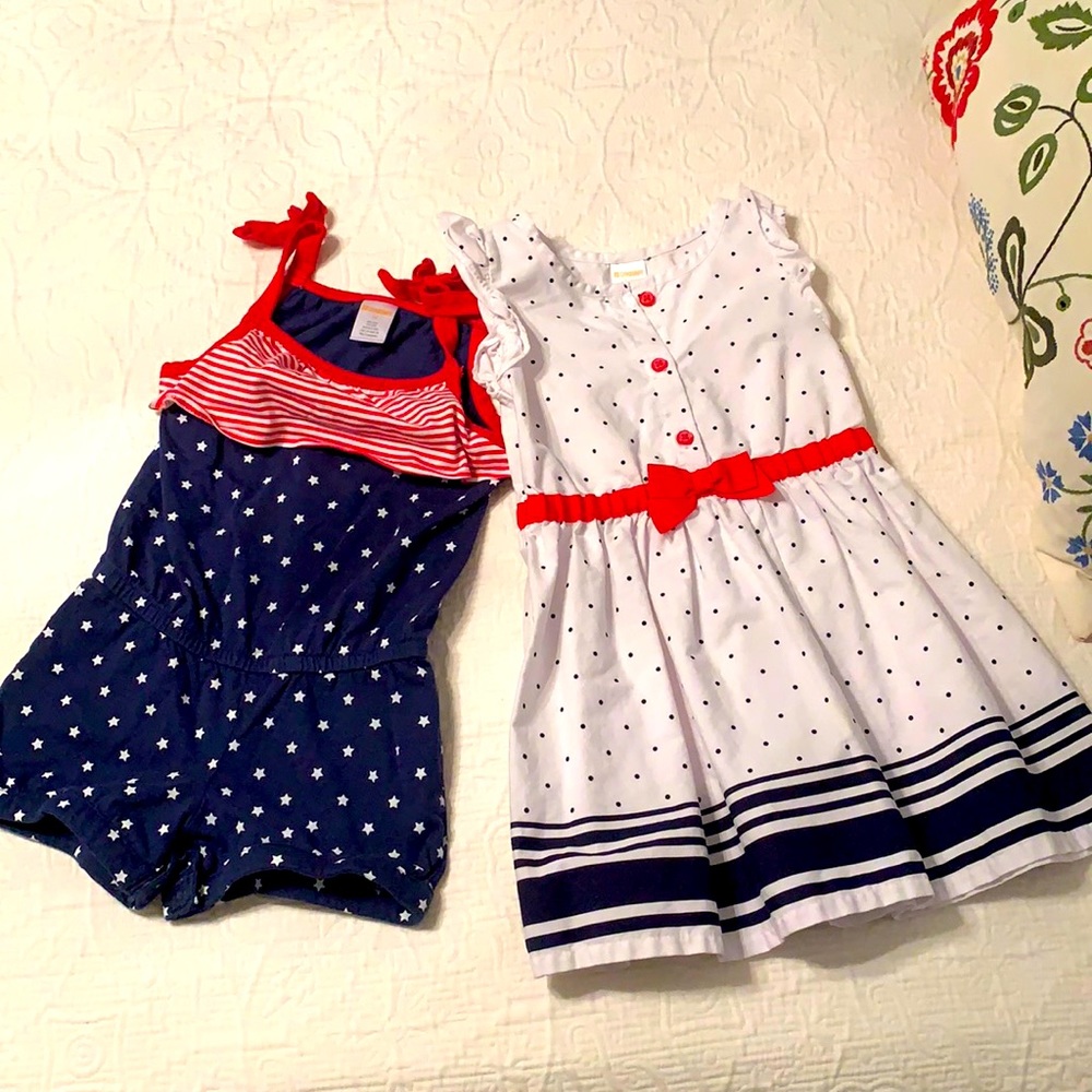 Girls red, white, and blue bundle
